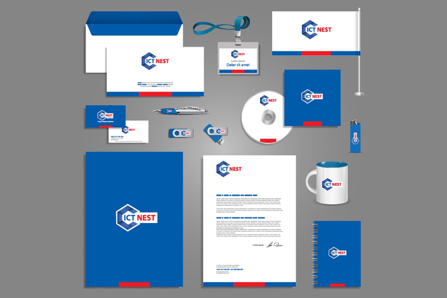 تصميم الهوية التجارية الشاملة